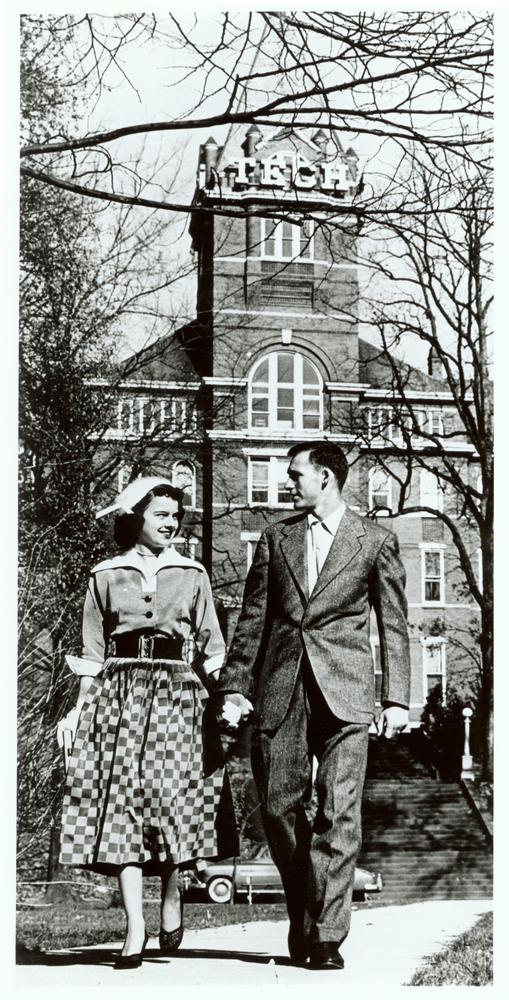 Couple on campus